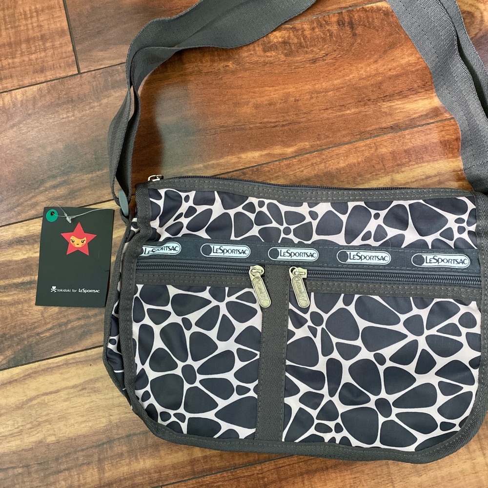 Le Sportsac Tokidoki Shoulder Bag Pink w/flowers